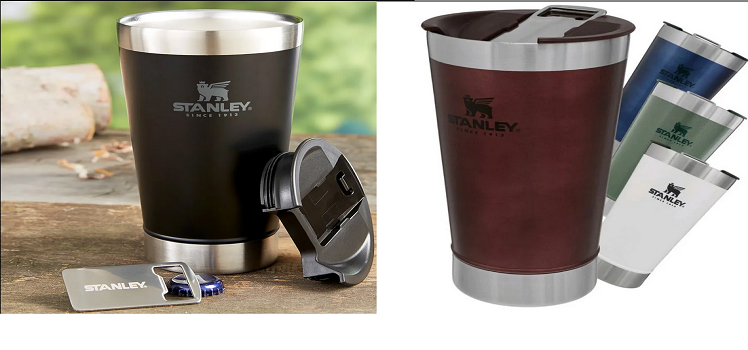 Copo Térmico para Cerveja com Tampa e Abridor Stanley